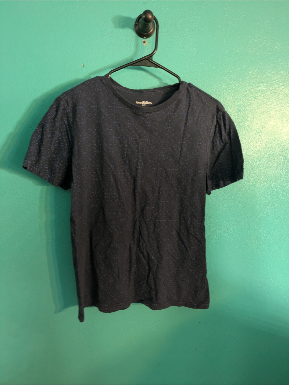 Club Monaco Men’s Navy Short-Sleeve Crew T-Shirt